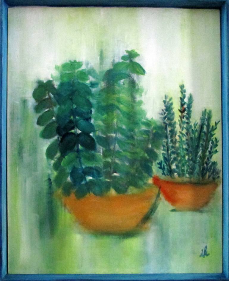 Original Expressionism Botanic Painting by Ingrid Knaus
