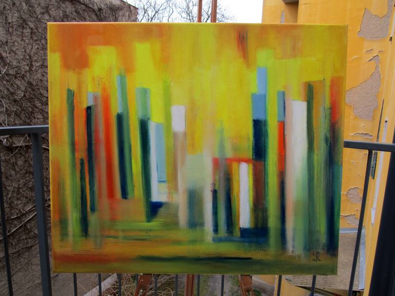 Original Abstract Expressionism World Culture Painting by Ingrid Knaus