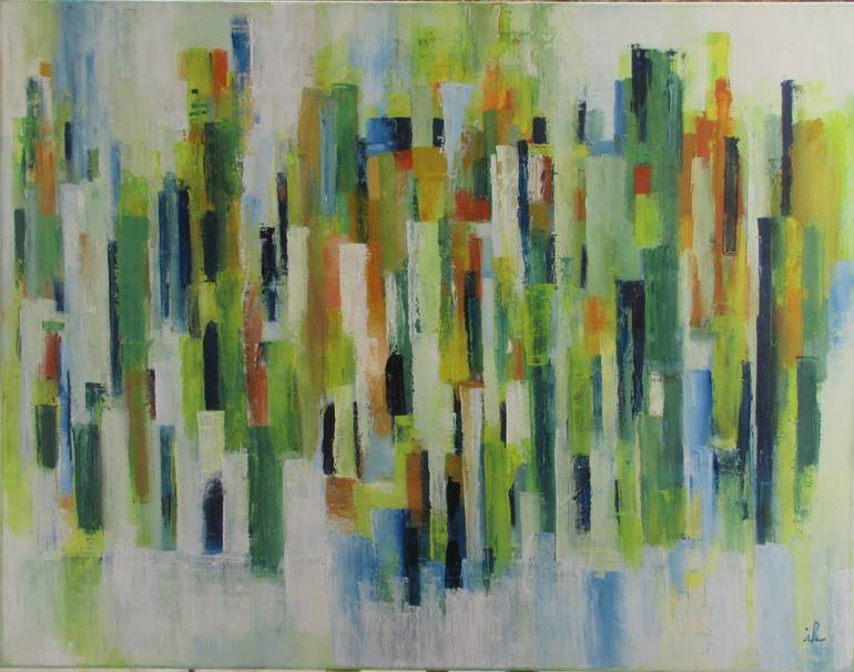 Original Abstract Expressionism Abstract Painting by Ingrid Knaus