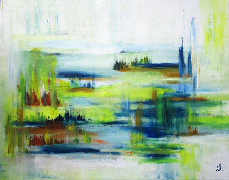 Original Expressionism Landscape Painting by Ingrid Knaus