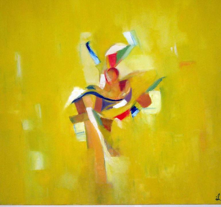 Original Abstract Expressionism Architecture Painting by Ingrid Knaus