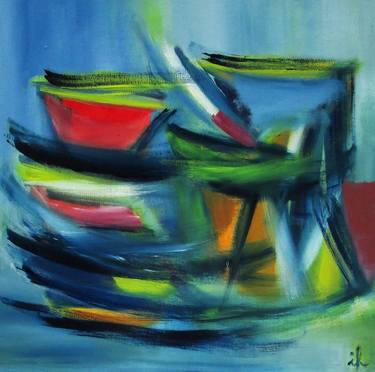 Original Expressionism Cuisine Paintings by Ingrid Knaus