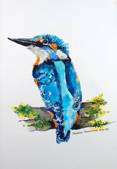Original Illustration Animal Painting by Izabela Polakowska