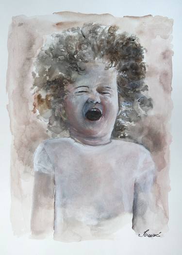 Print of Impressionism Children Paintings by Ione Crusoé
