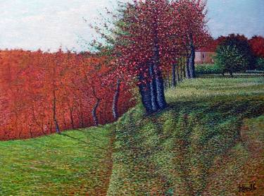 Original Impressionism Landscape Painting by Domenico Ursillo