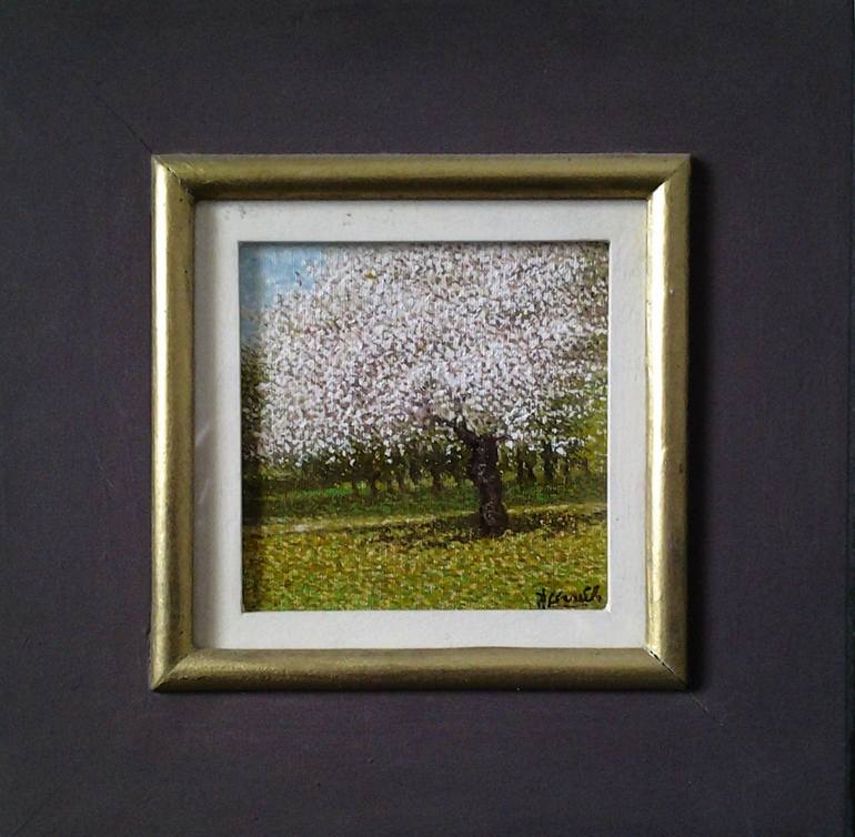 Original Impressionism Landscape Painting by Domenico Ursillo