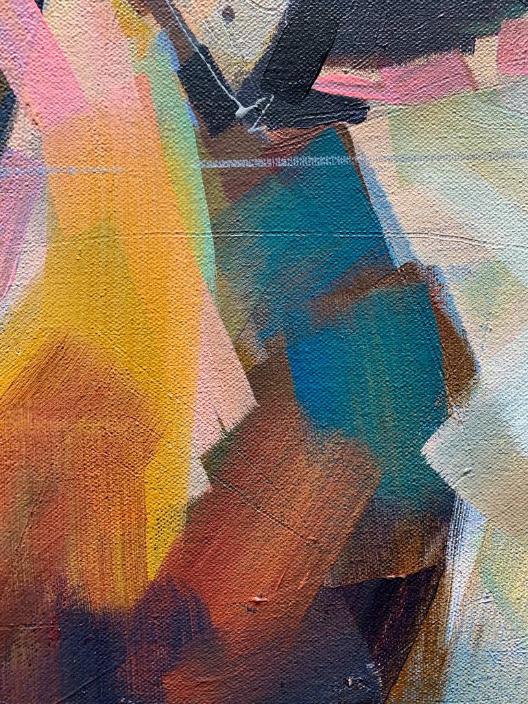 Original Abstract Animal Painting by Russell Miyaki