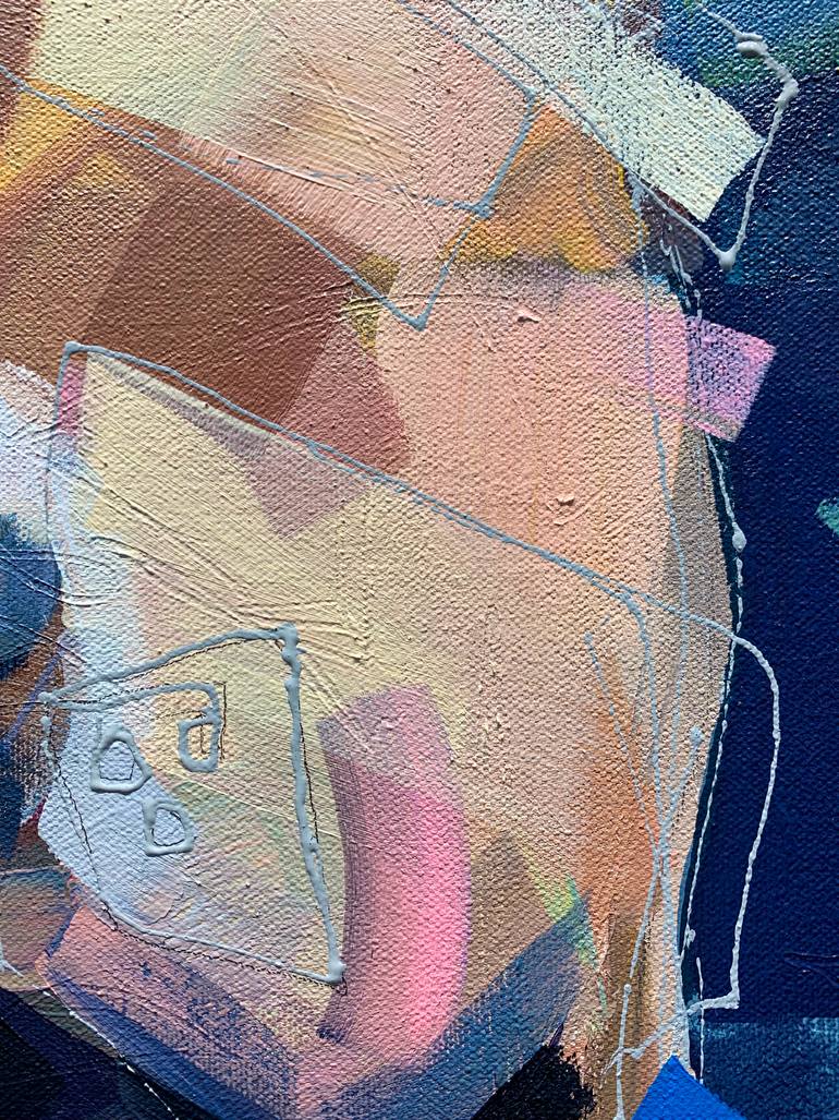 Original Abstract Animal Painting by Russell Miyaki