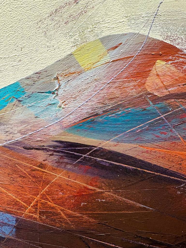 Original Abstract Expressionism Abstract Painting by Russell Miyaki