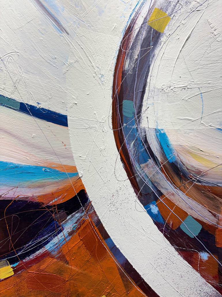 Original Abstract Expressionism Abstract Painting by Russell Miyaki