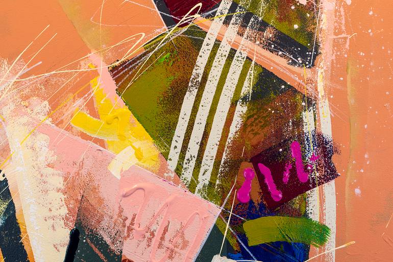 Original Abstract Expressionism Abstract Painting by Russell Miyaki