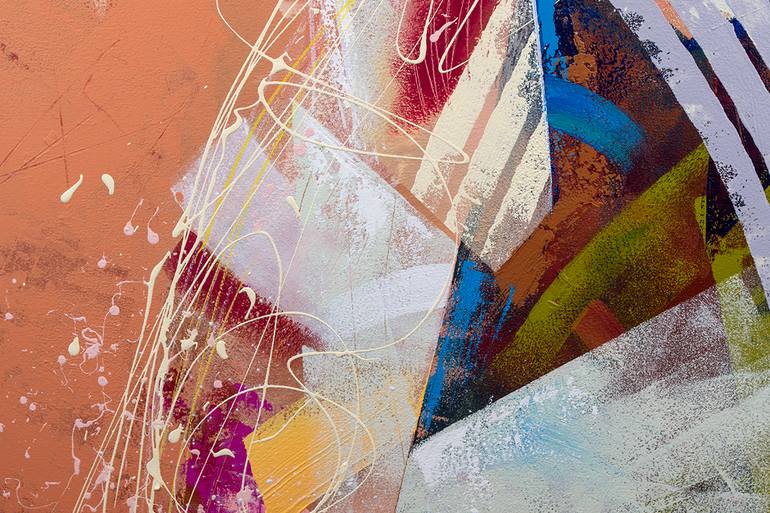 Original Abstract Expressionism Abstract Painting by Russell Miyaki