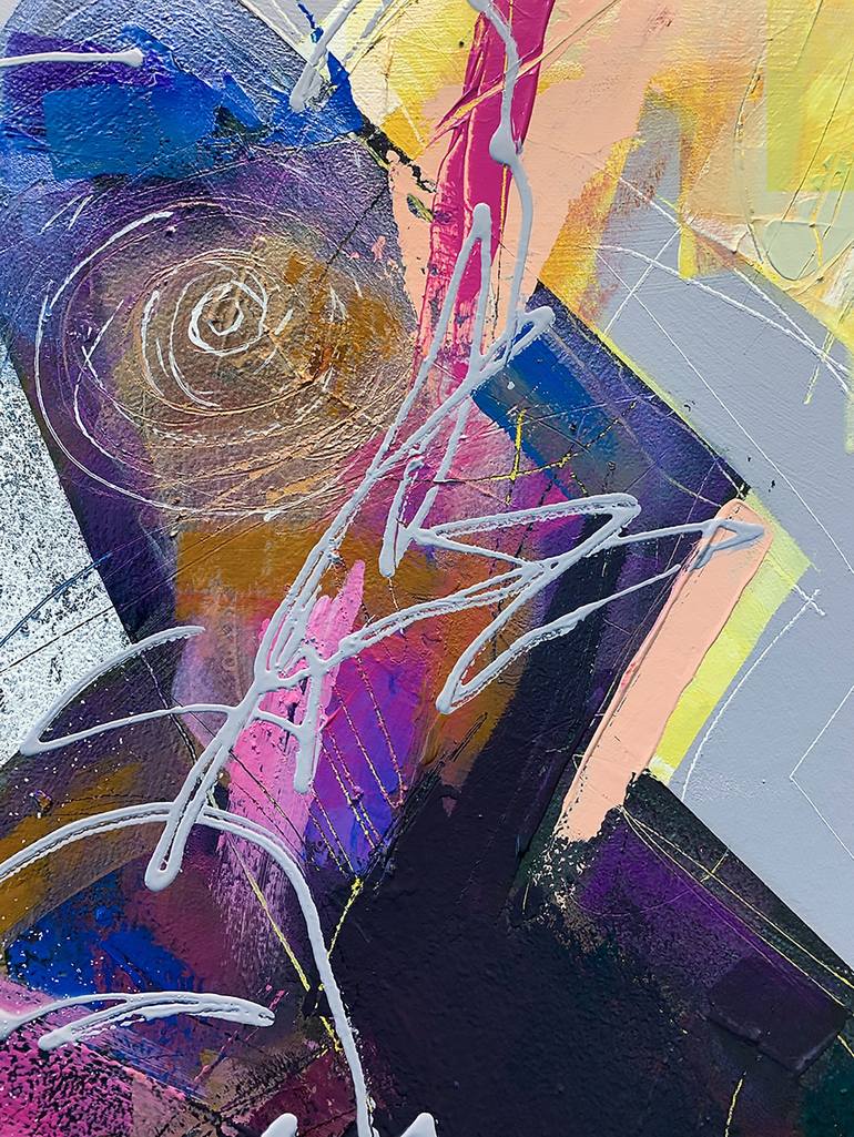 Original Abstract Expressionism Abstract Painting by Russell Miyaki