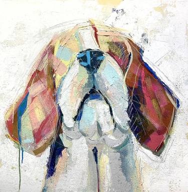 Original Dogs Paintings by Russell Miyaki
