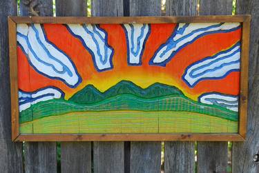 The Route - Framed Sun Relief on Plywood (Router/Rotozip) thumb