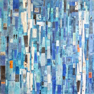 Original Fine Art Abstract Collage by Kristy Battani