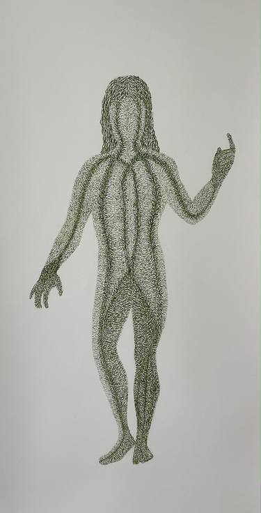 Original Abstract Body Drawings by Laura Manino