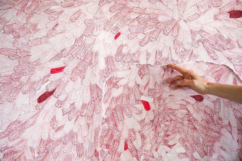 Original Abstract Expressionism Abstract Drawing by Laura Manino