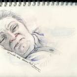 A drawing I made while my mother was in the hospital. by Halil Turker