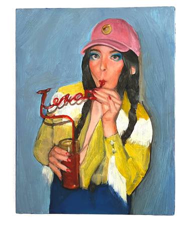 Original Expressionism People Painting by Chloe Kaemmerer