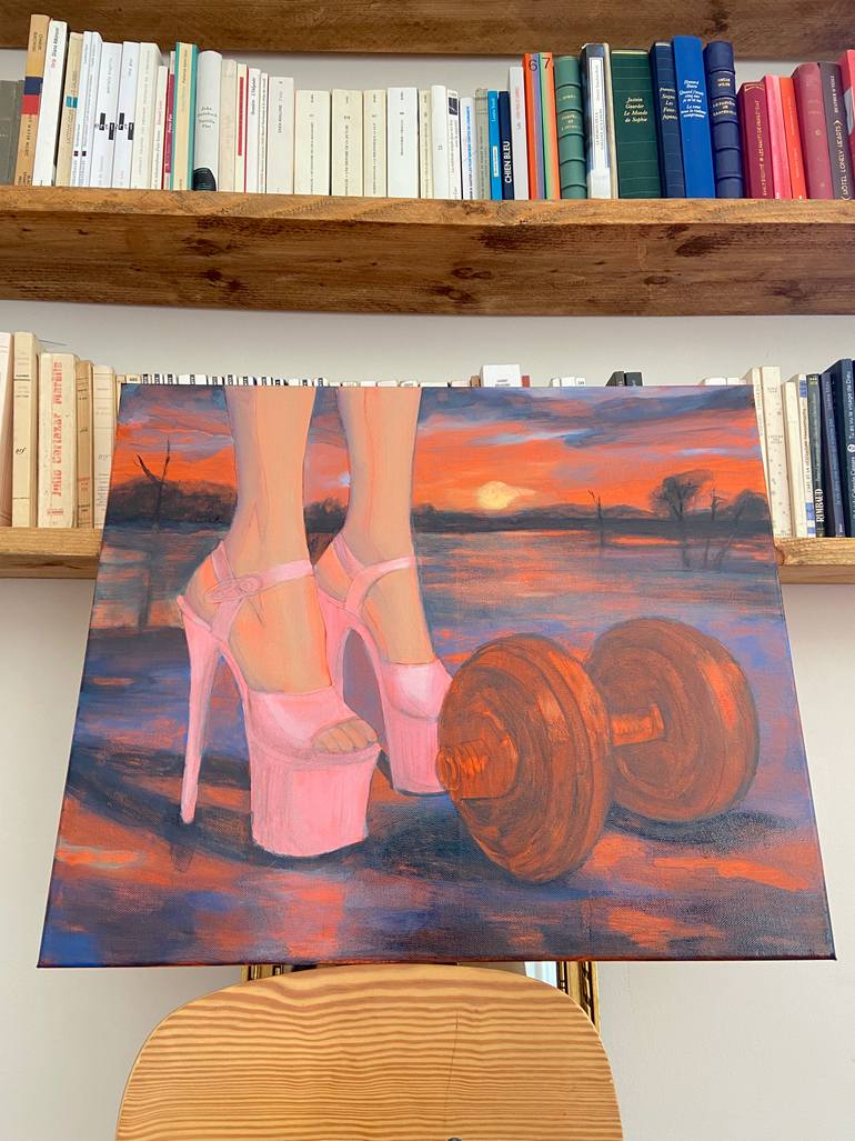 Original Abstract Expressionism Women Painting by Chloe Kaemmerer