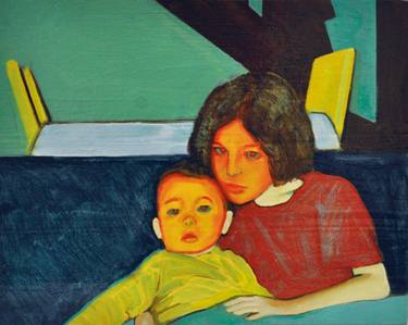 Original Expressionism Family Painting by Chloe Kaemmerer