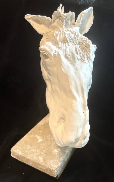 Original Abstract Expressionism Horse Sculpture by Suzanne SEELY