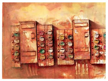 Original Impressionism Architecture Painting by Sudeep Kumar