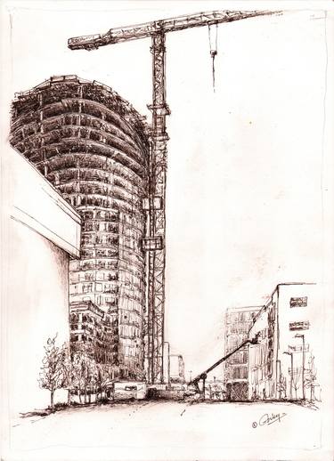 Print of Architecture Drawings by Sudeep Kumar