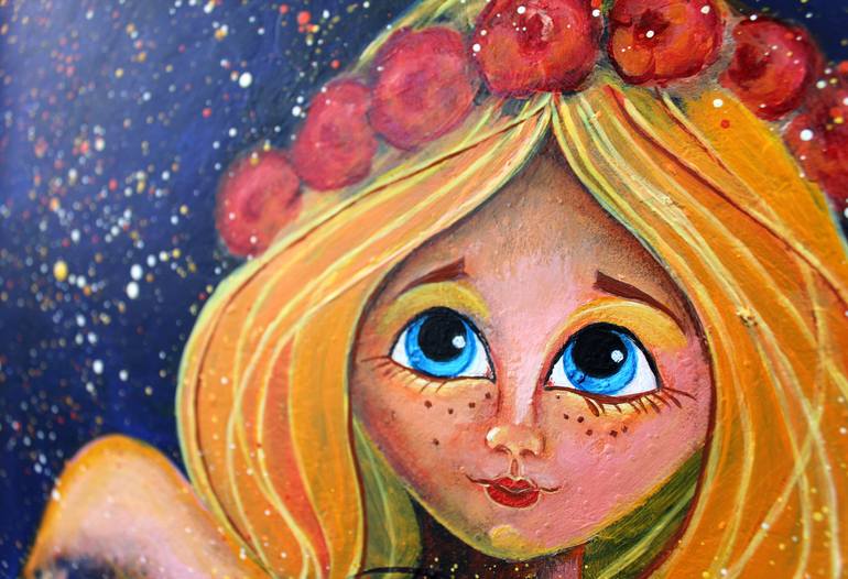 Original Children Painting by Elena Zlatomrezova