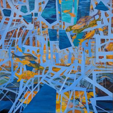 Original Abstract Landscape Paintings by Alena Reit