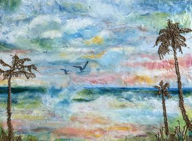 Original Abstract Beach Paintings by Mary Klesse