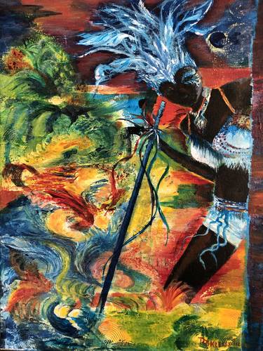 Print of Abstract Expressionism World Culture Paintings by Mary Klesse