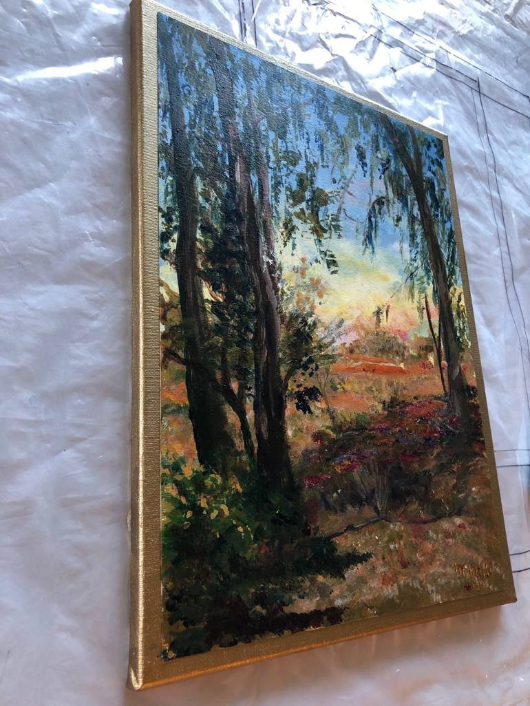 Original Expressionism Landscape Painting by Mary Klesse