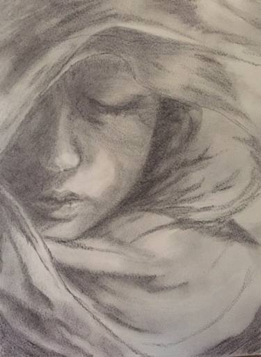 Original Expressionism Portrait Drawings by Mary Klesse