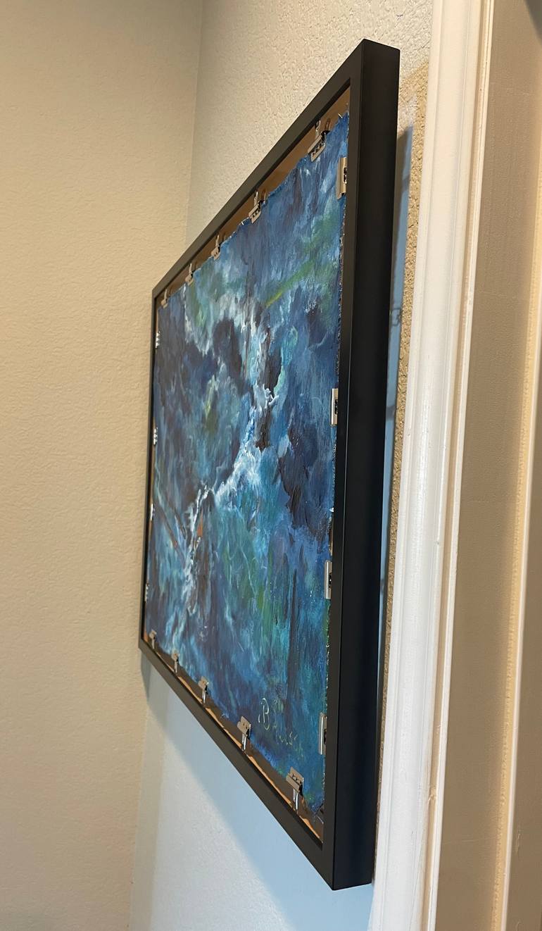 Original Abstract Expressionism Abstract Painting by M E Klesse