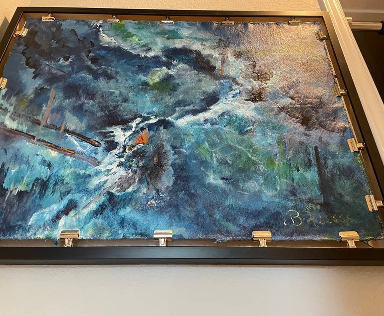 Original Abstract Expressionism Abstract Painting by M E Klesse