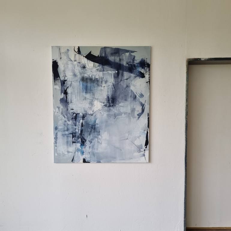Original Abstract Expressionism Abstract Painting by Plamen Bibeschkov