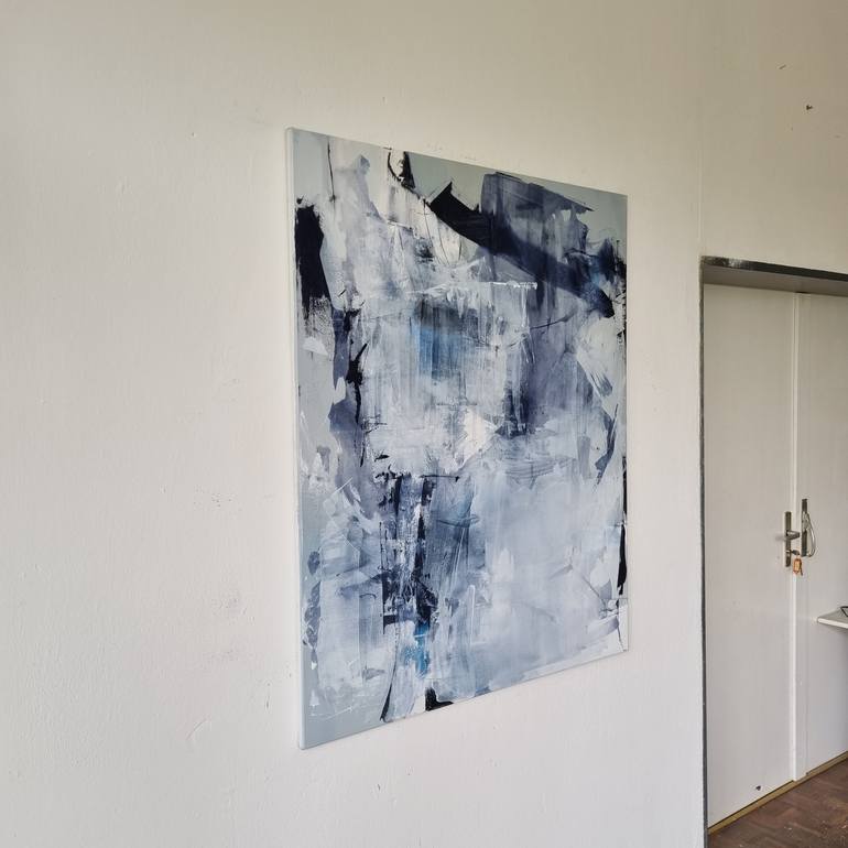 Original Abstract Expressionism Abstract Painting by Plamen Bibeschkov