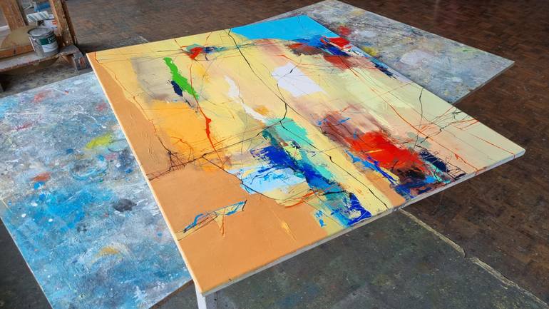 Original Expressionism Abstract Painting by Plamen Bibeschkov