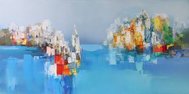 Original Abstract Expressionism Landscape Paintings by Plamen Bibeschkov