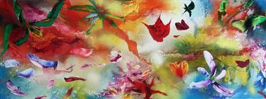Print of Abstract Floral Paintings by Plamen Bibeschkov
