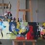 Inspired by jazz music and its unlimited possibilities for improvisation, the artist rediscovered this creative freedom through painting.
Every little detail plays an important role in the overall composition.
Every small change in the composition changes the overall mood of the picture.
Sometimes the artist leaves a painting for days until he captures the exact moment and mood,
in which he should finish it.

Oil on canvas. Stretched on high-quality stretcher frames. Preserved with HV final varnish.
There is also a certificate signed by the artist personally.