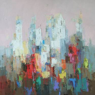 Original Abstract Landscape Paintings by Plamen Bibeschkov