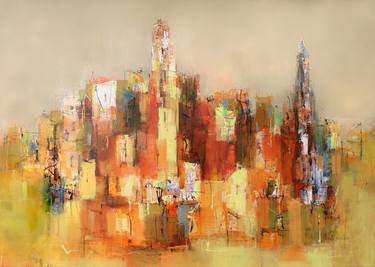 Original Abstract Landscape Paintings by Plamen Bibeschkov