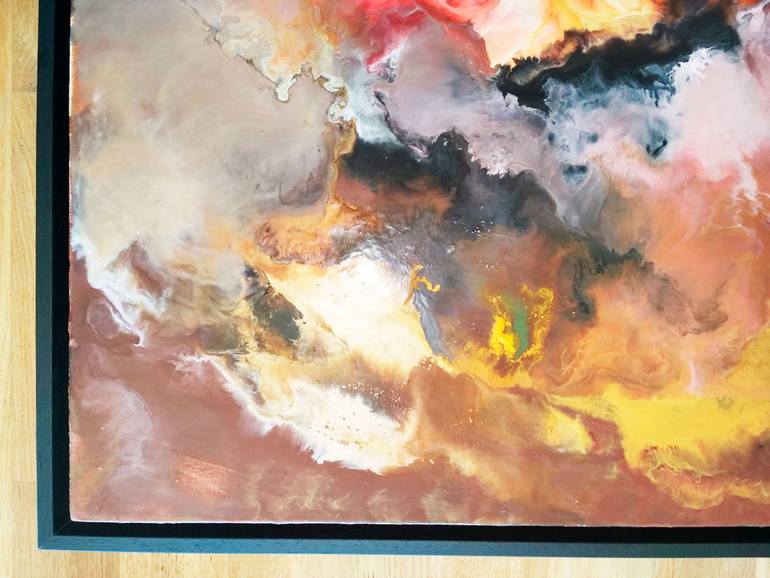 Original Abstract Expressionism Landscape Painting by Susana F Blanco