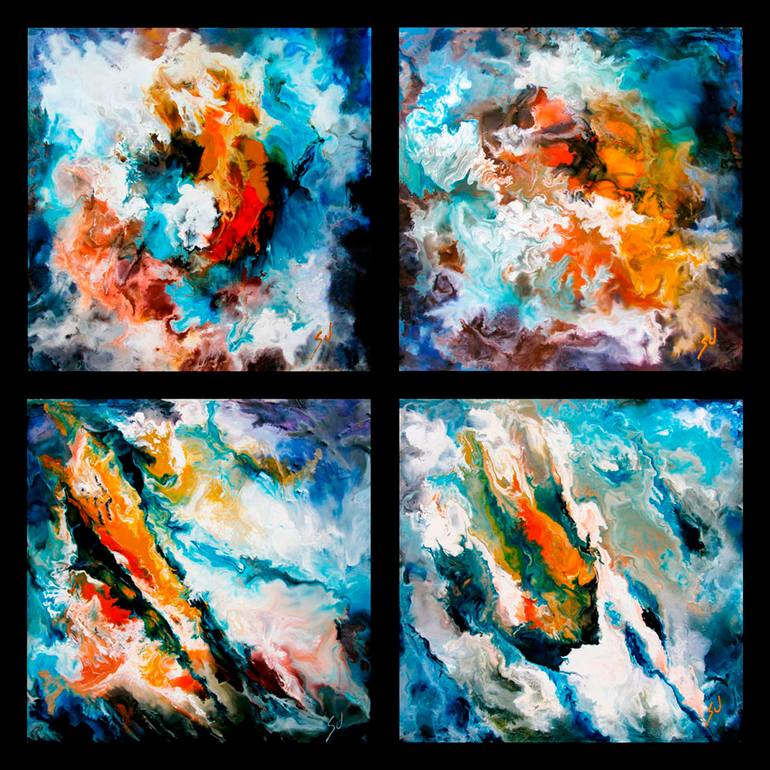 Original Abstract Painting by Susana F Blanco