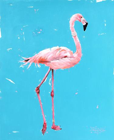 Original Figurative Animal Paintings by Sylvain Lang