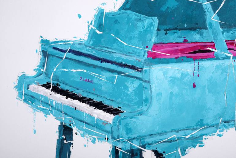Original Figurative Music Painting by Sylvain Lang
