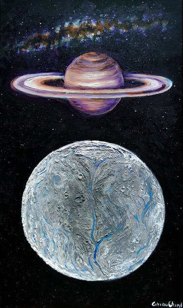 Print of Outer Space Paintings by Corina Chirila